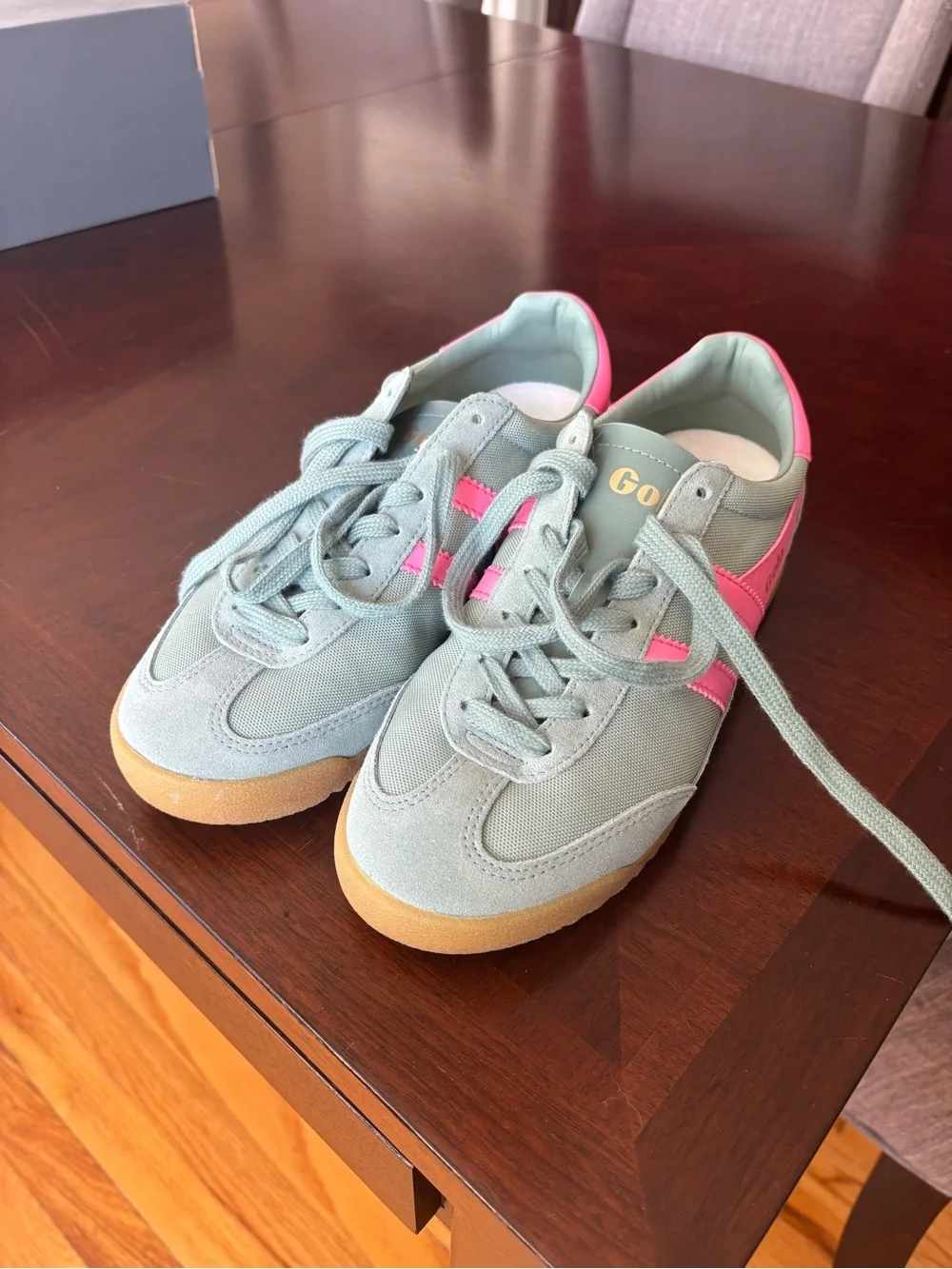 Gola Tornado Sneakers in Sage Green and White